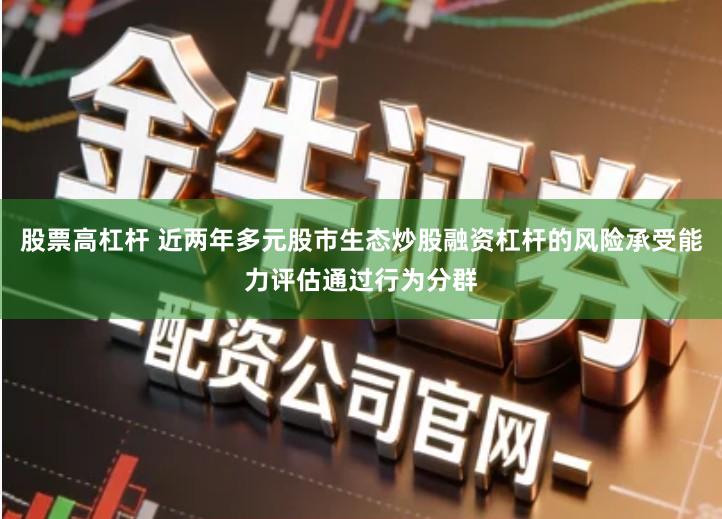 股票高杠杆 近两年多元股市生态炒股融资杠杆的风险承受能力评估通过行为分群